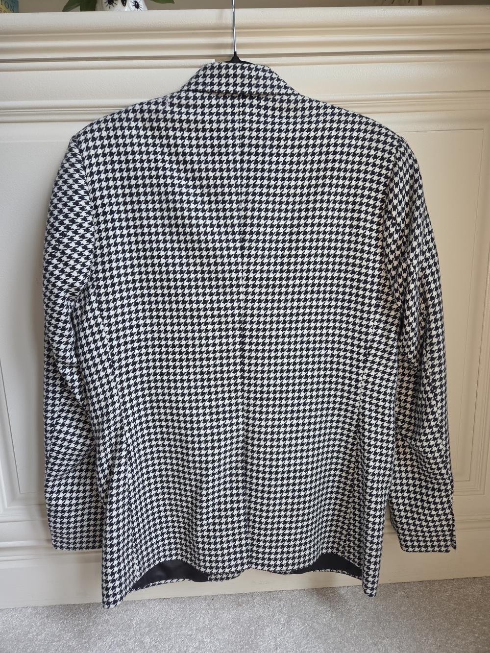 Men's Houndstooth Blazer in Black & White 39Regular - Picture 5 of 9